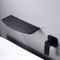 Brass bath shower mixer tap waterfall spout detail view