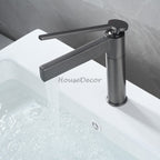 Chrome bath shower mixer tap single lever control main view