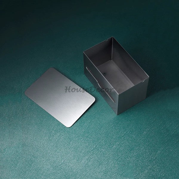 Modern Stainless Steel toilet paper holder detailed product view additional view