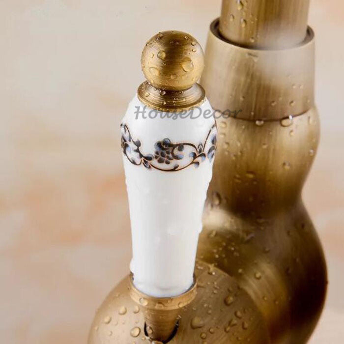 Antique Brass bath shower mixer tap detailed product view additional view