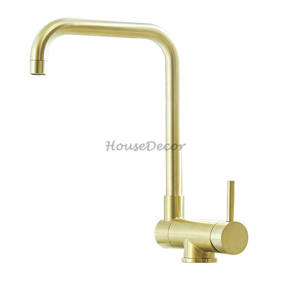 Brushed Gold kitchen sink mixer tap detailed product view main view