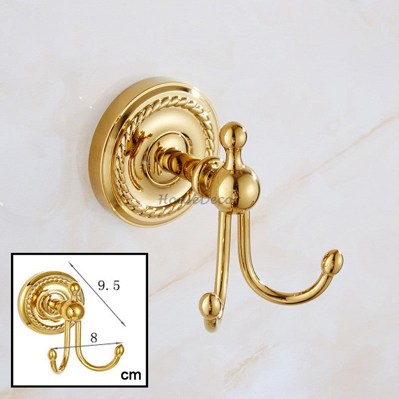 Gold Brass towel rack detailed product view detail view