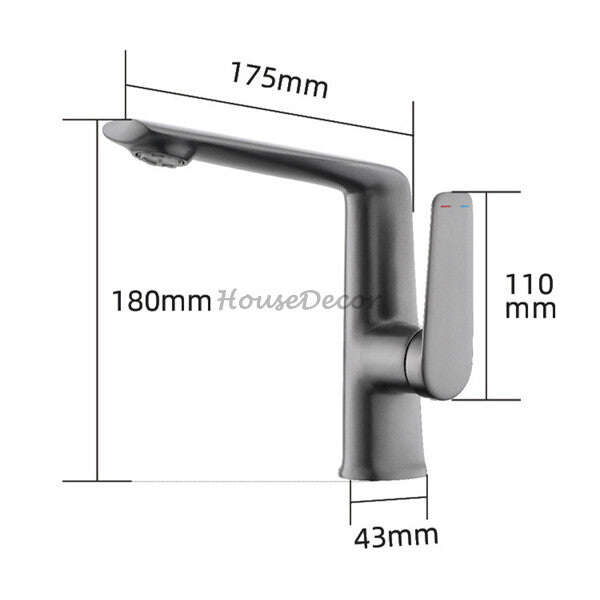 Brass bath shower mixer tap single lever control additional view