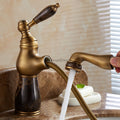 Modern bath shower mixer tap pull out spray detail view