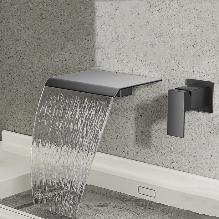 Modern bath shower mixer tap waterfall spout additional view