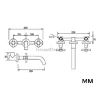 Modern bath shower mixer tap wall mounted design additional view