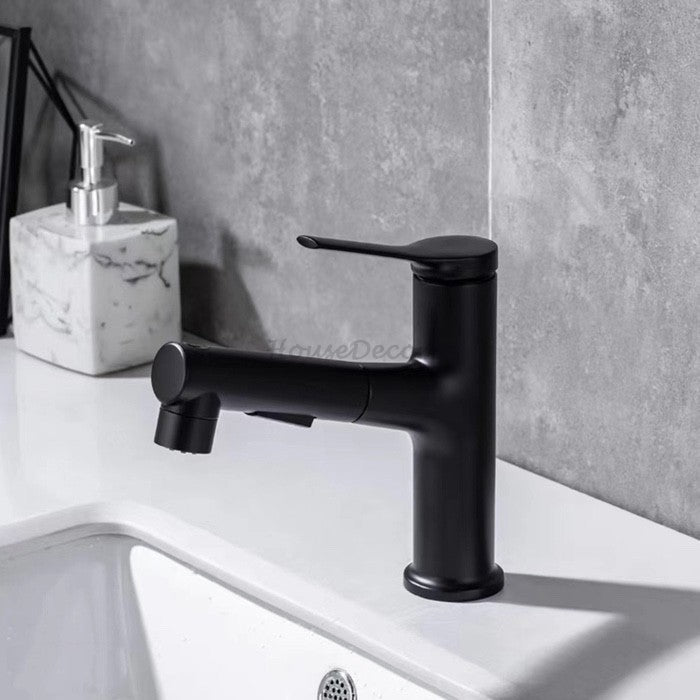 Modern kitchen sink mixer tap pull out spray additional view