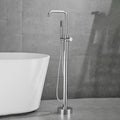 Freestanding Bath Mixer Tap Handheld Shower Head Floor Mount Tub Filler Faucet