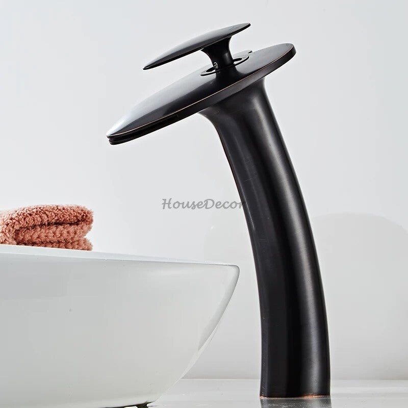 Modern bath shower mixer tap waterfall spout additional view