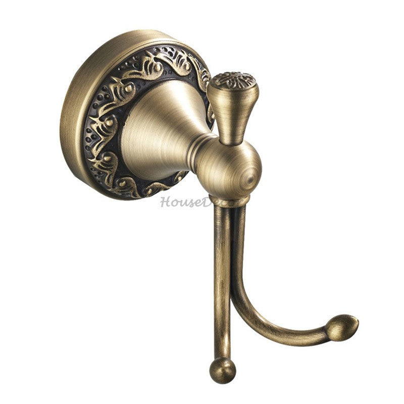 Antique Brass towel rack detailed product view additional view