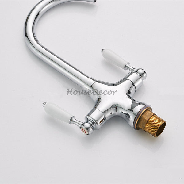 Modern Ceramic kitchen sink mixer tap swivel spout additional view