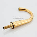 Brass bathroom basin mixer tap 3 hole installation additional view