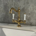 Modern Ceramic bathroom basin mixer tap detailed product view main view
