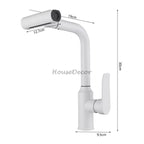 Modern kitchen sink mixer tap swivel spout additional view