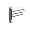 Modern Brass towel rack swivel spout detail view