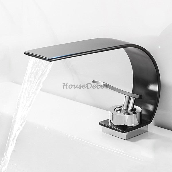 Brass bath shower mixer tap waterfall spout additional view