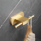 Modern Brass robe hook wall mounted design detail view