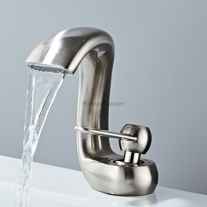 Brass bath shower mixer tap waterfall spout additional view
