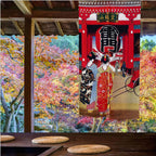 Modern Fabric doorway curtain room divider design main view