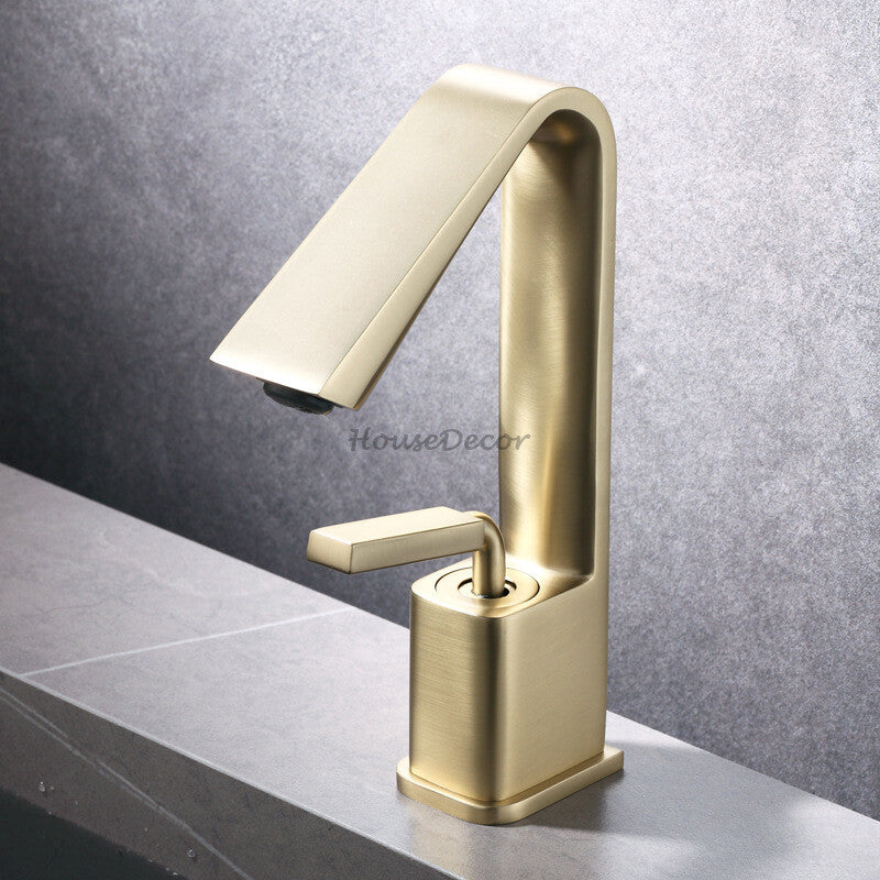 Modern bath shower mixer tap deck mounted design detail view