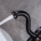 Black Brass bath shower mixer tap detailed product view detail view