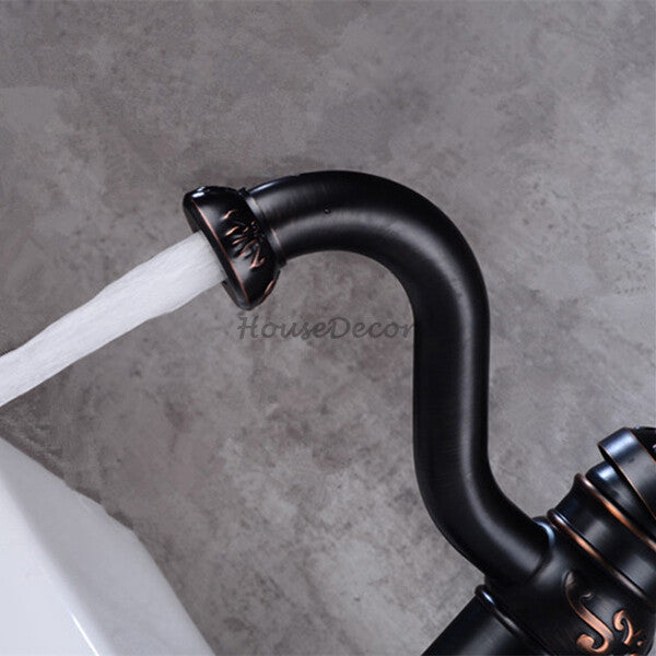 Black Brass bath shower mixer tap detailed product view detail view