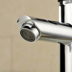 Chrome bath shower mixer tap detailed product view detail view