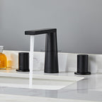Modern bath shower mixer tap 3 hole installation detail view