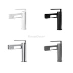 Modern bath shower mixer tap waterfall spout main view