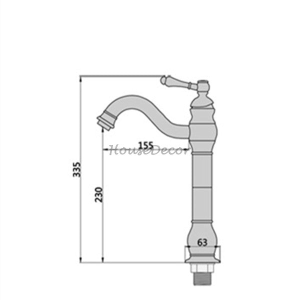 Modern Brass bath shower mixer tap single lever control additional view