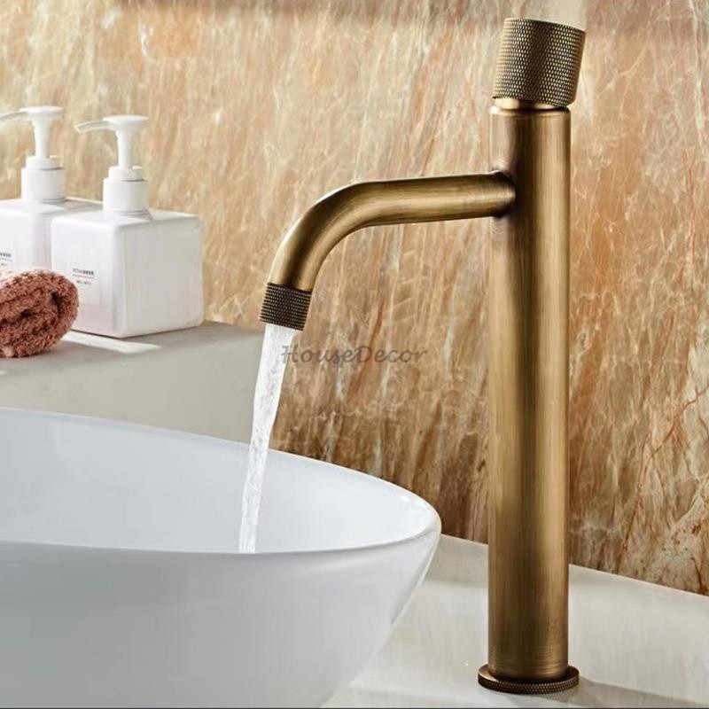 Modern bath shower mixer tap single lever control detail view