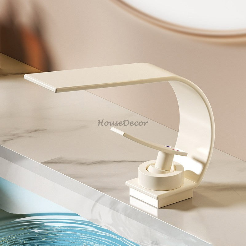 Brass bath shower mixer tap waterfall spout additional view