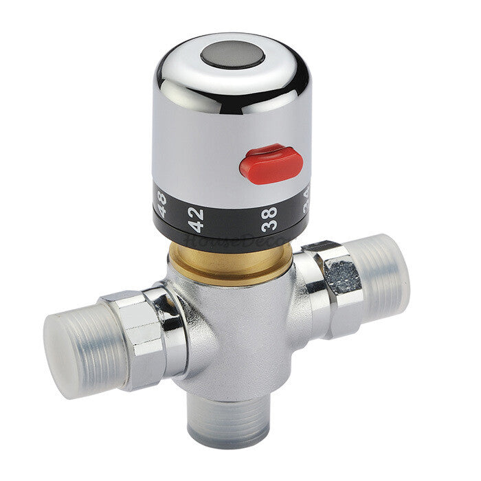 Modern bath shower mixer tap thermostatic control main view