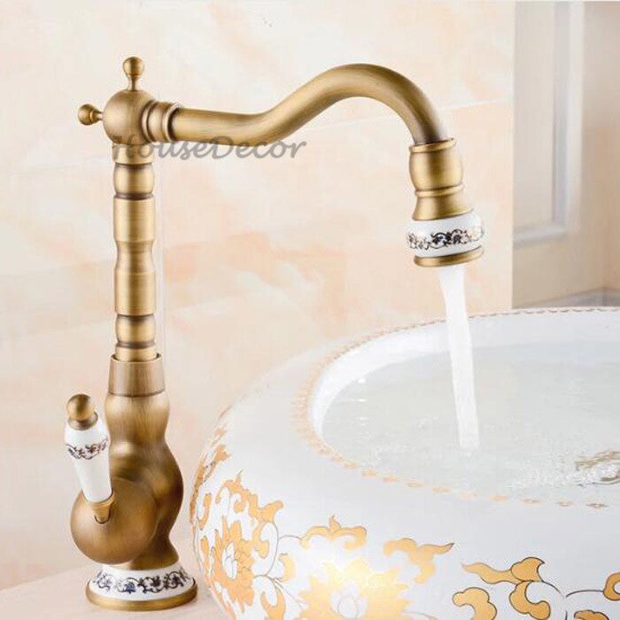 Antique Brass bath shower mixer tap detailed product view main view