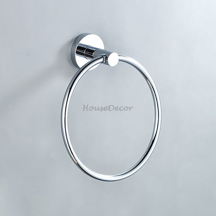 Chrome towel ring detailed product view detail view