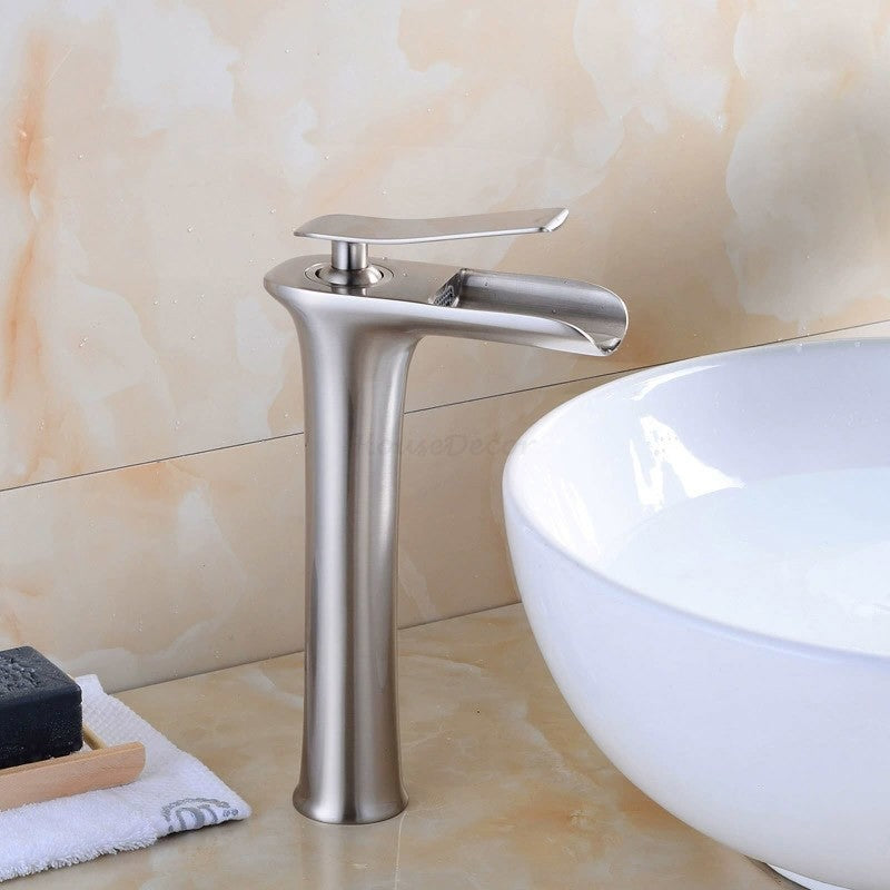 Modern bath shower mixer tap waterfall spout additional view