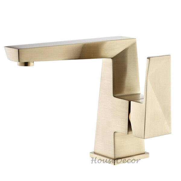 Modern bath shower mixer tap single lever control detail view