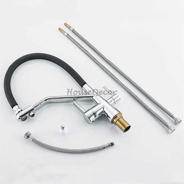 Modern kitchen sink mixer tap swivel spout additional view