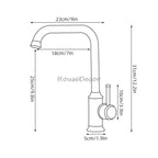 Modern kitchen sink mixer tap swivel spout additional view