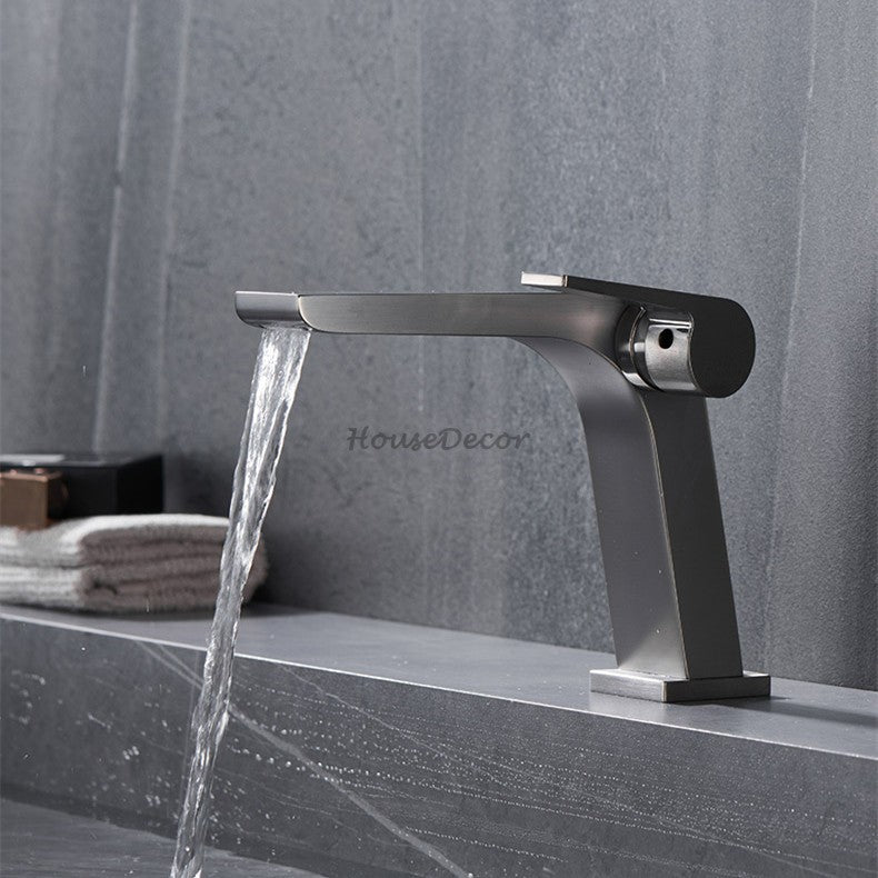 Modern bath shower mixer tap waterfall spout additional view