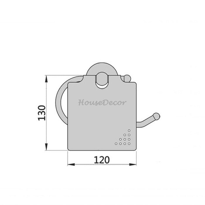 Black toilet paper holder detailed product view additional view