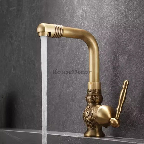 Modern bath shower mixer tap swivel spout detail view