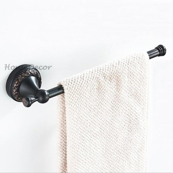 Bronze Brass towel rack wall mounted design main view