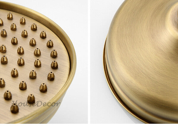 Brass shower head detailed product view detail view