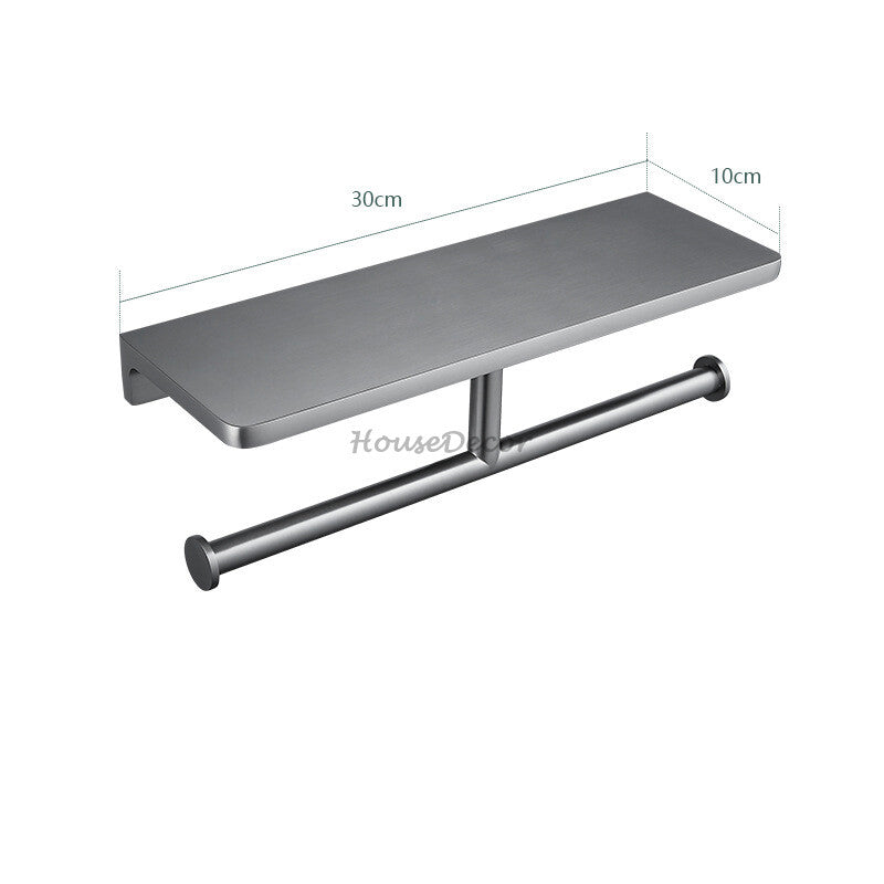 Modern Brass toilet paper holder detailed product view additional view