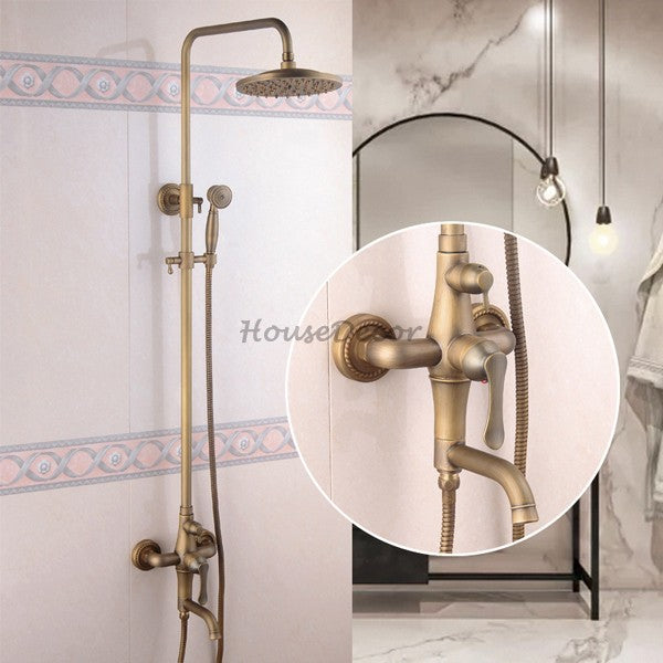 Modern bath shower mixer tap single lever control detail view