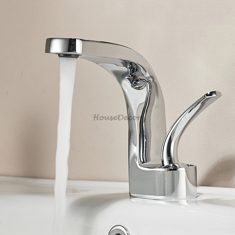 Modern Brass bath shower mixer tap single lever control additional view