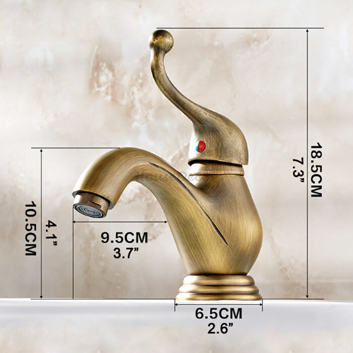 Modern bath shower mixer tap single lever control detail view