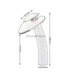 Modern bath shower mixer tap waterfall spout additional view