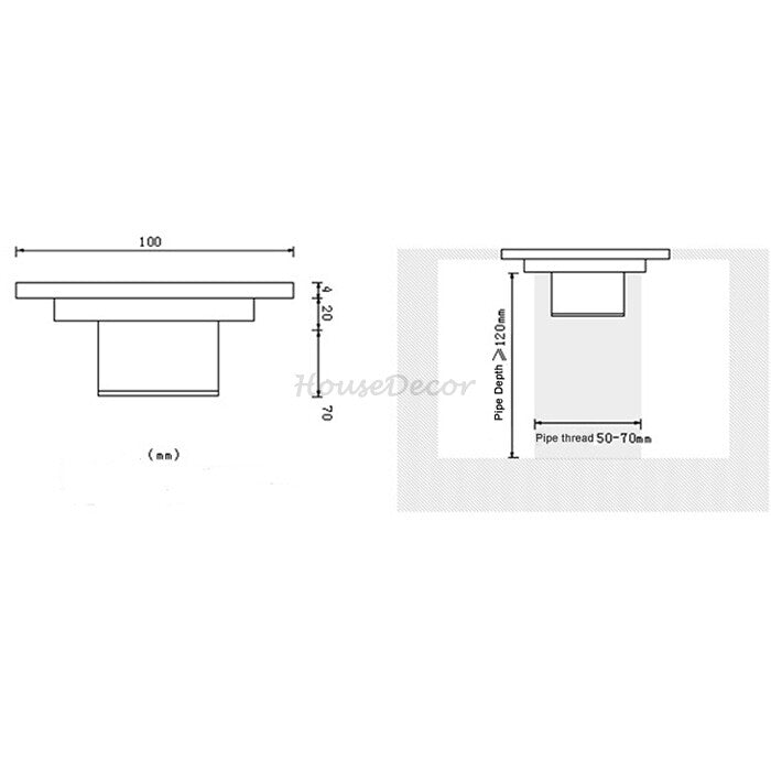 Chrome basin waste detailed product view additional view